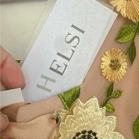 Helsi Anthropologie Floral Long Sleeve Dress M nwt - Picture 3 of 6